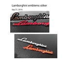 Emboss Lamborgini italian original sticker 1