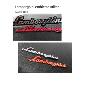 Stiker Emboss Lamborgini italy original