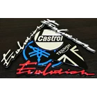  Embossed Castrol Oil Racing Stickers 1