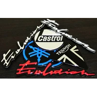  Embossed Castrol Oil Racing Stickers