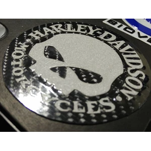  cetak stiker  emboss design custom  harley davidson