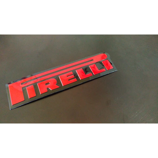 Pirelli motorbike tire embos sticker