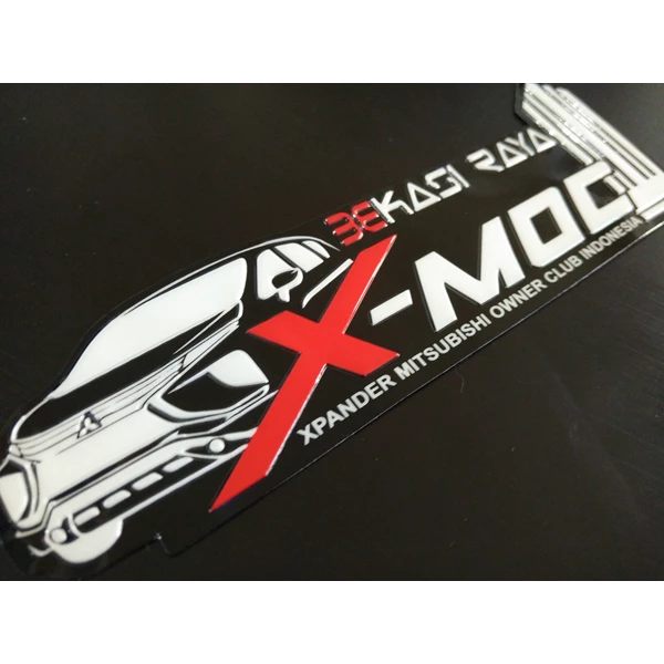 Stiker Xmoc dengan bahan polycarbonate