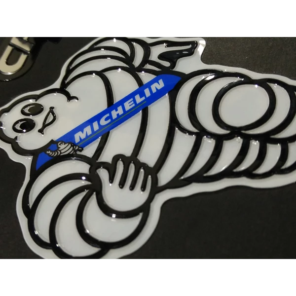 Micheline motorcycle tire embossed sticker