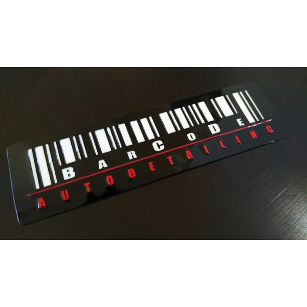 Promotional embossed sticker PC polycarbonate material