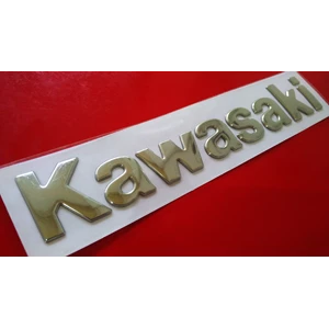 stiker emblem 3d motor kawasaki