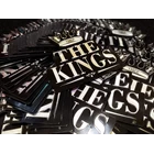 club the king embossed sticker 1
